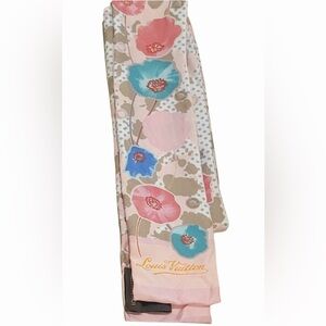 Louis Vuitton Floral Silk Bandeau Scarf